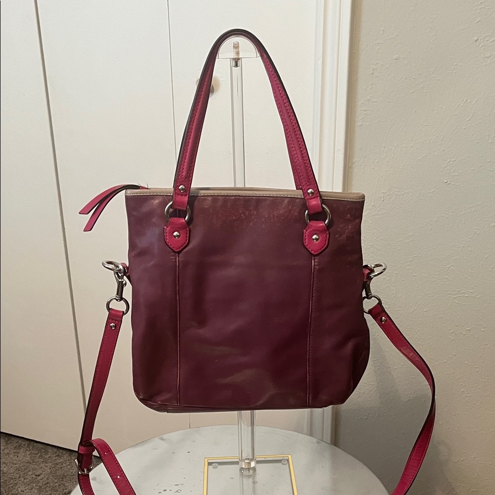 Coach Daisy Spectator Mia F23911 Crossbody Tote Bag in Purple & Pink Leather - Picture 3 of 15